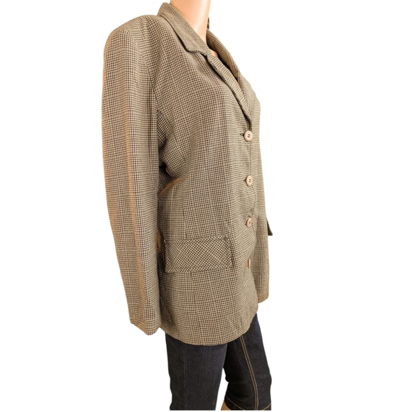 Vintage Houndstooth Blazer - Picture 5 of 10